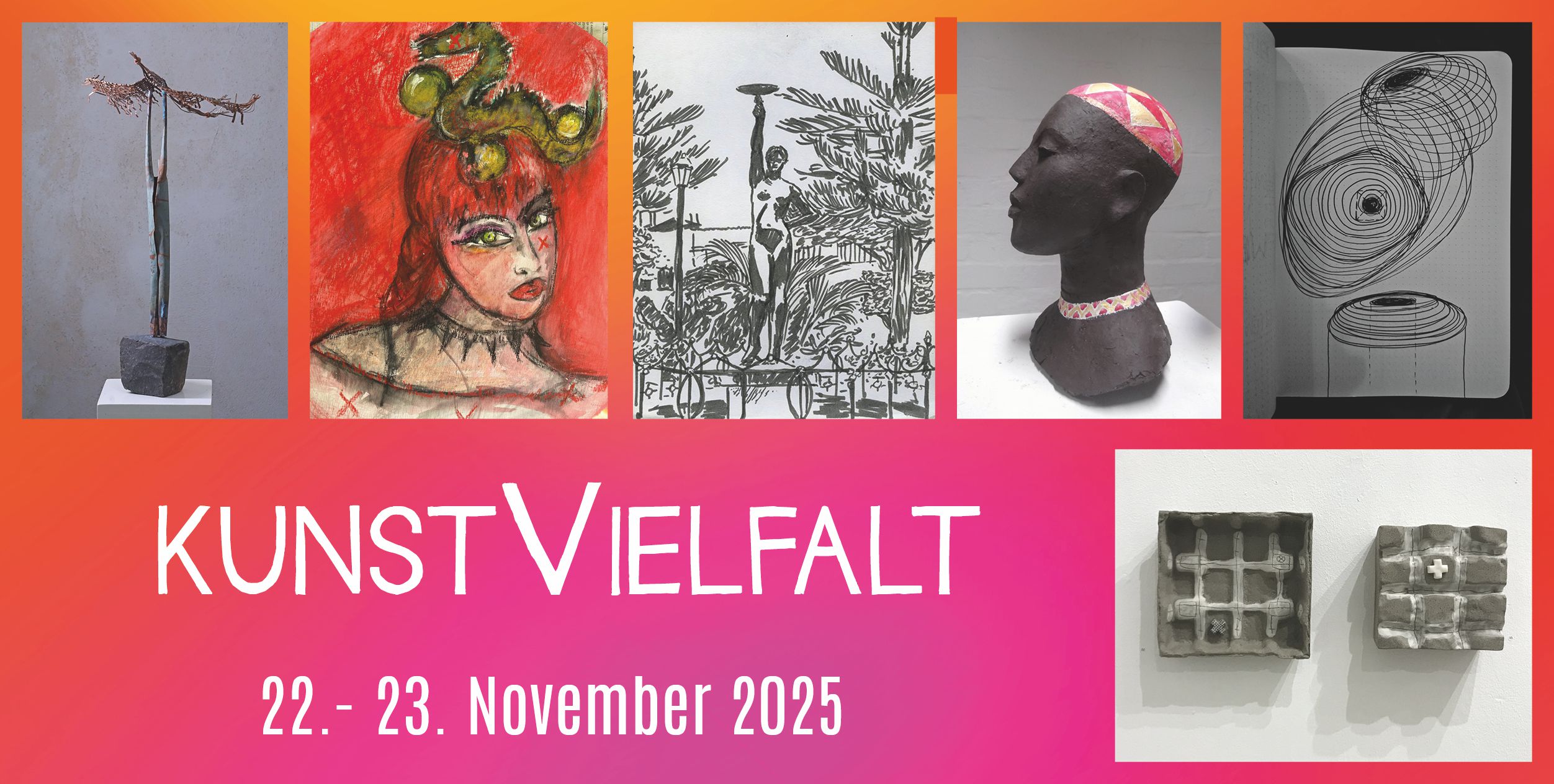 KunstVielfalt 22. + 23. November 2025 Ateliers „Heinrichstraße“ Heinrichstraße 43 a 33602 Bielefeld KunstVielfalt 22. + 23. November 2025 Ateliers „Heinrichstraße“ Heinrichstraße 43 a 33602 Bielefeld